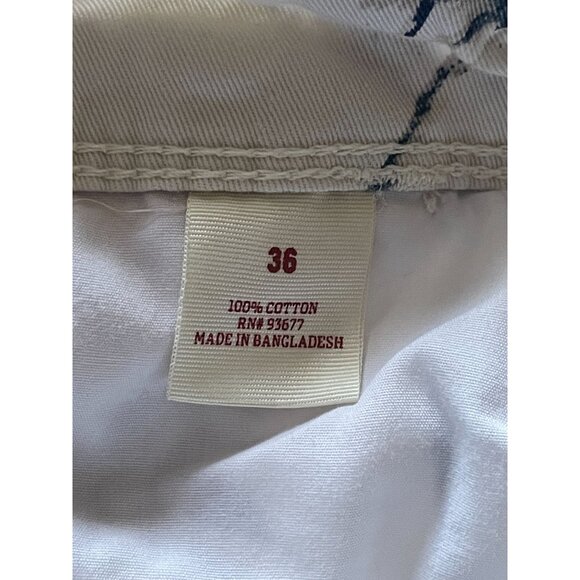 Men's Arizona Jean Co flat front shorts palm tree sz 36 Cotton walking bermuda - Picture 5 of 6